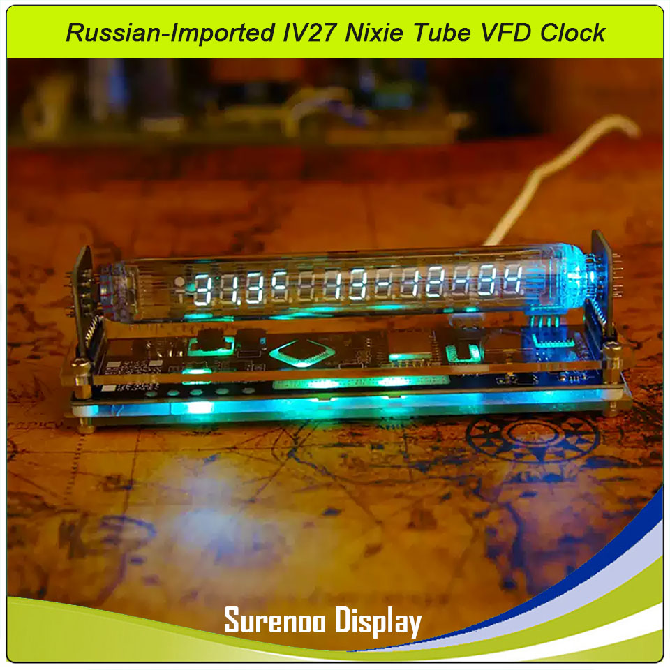 Retro Gaming Youtube - Orologio VFD a tubo Nixie IV27