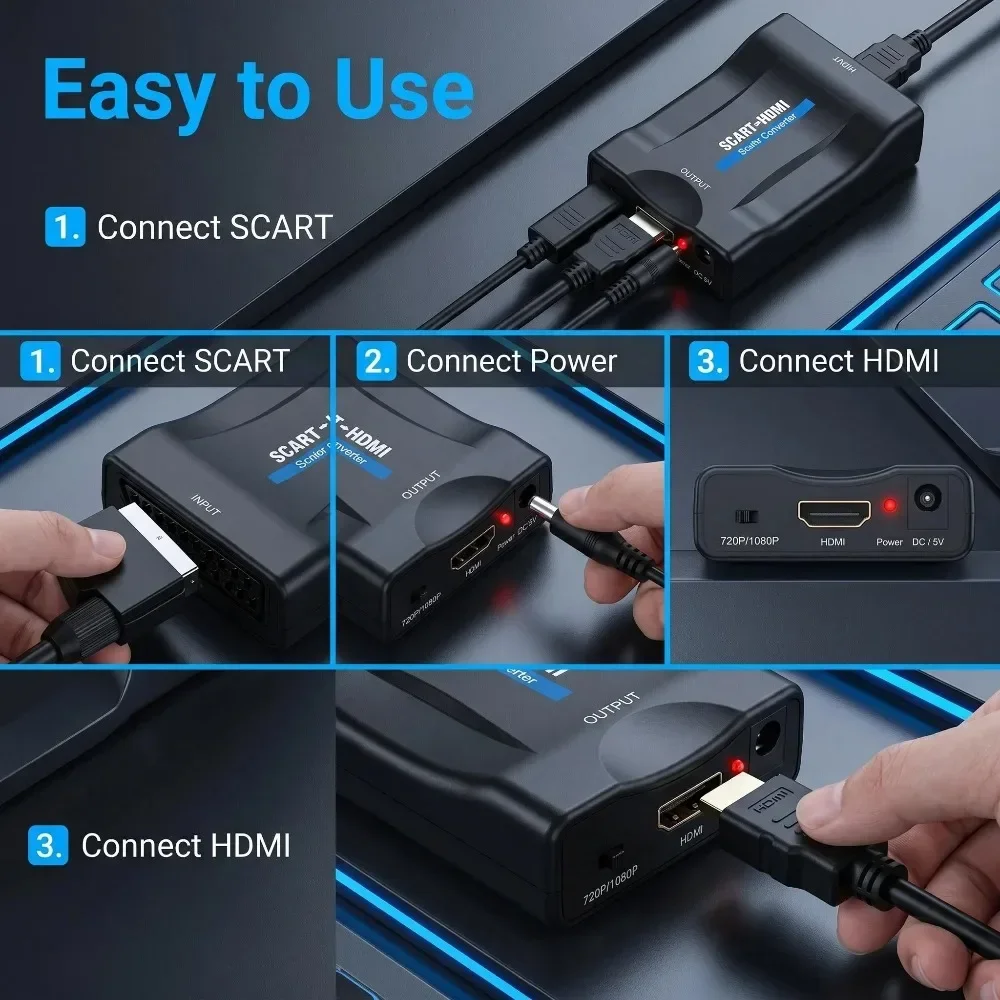 Adattatore convertitore da SCA - Scart To Hdmi recensione e prezzo