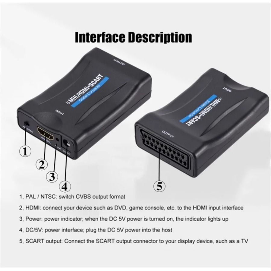 Convertitore HDMI-Compatibile  - Scart To Hdmi recensione e prezzo